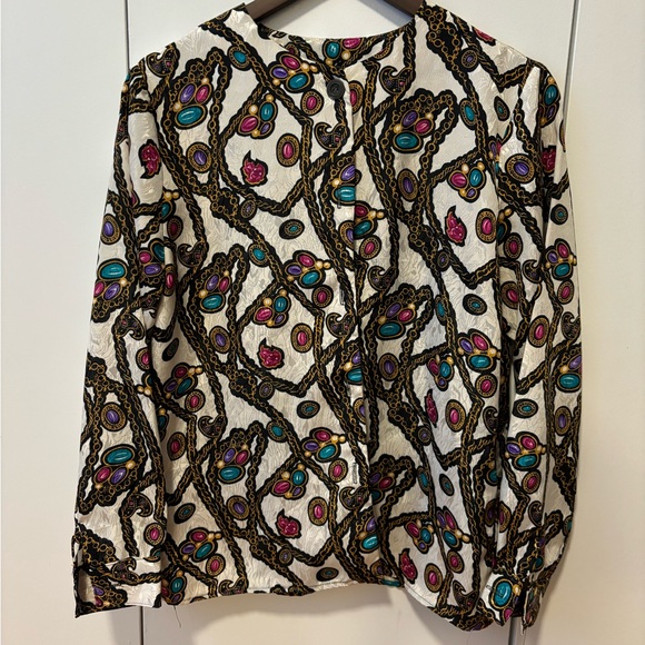 Willow Ridge Tops - Rare Vintage jeweled button down blouse/cardigan
